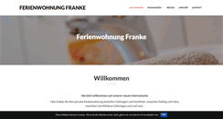 Desktop Screenshot of ferienwohnung-franke.eu